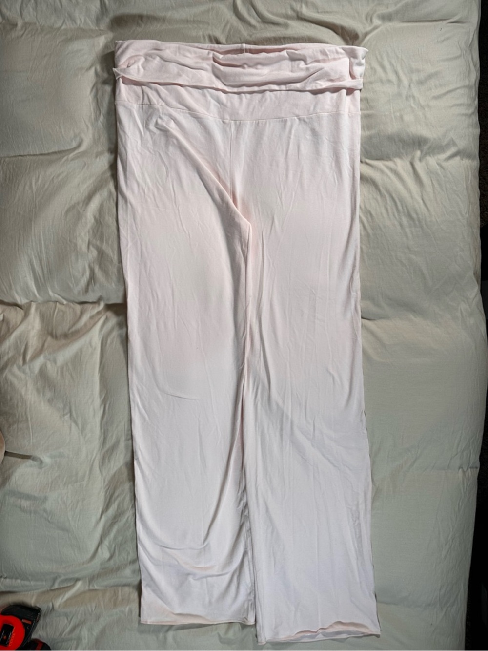 Skims Fold Over Pant Barely Pink 4X Plus Size NWT Cotton Blend High Waist Comfy
